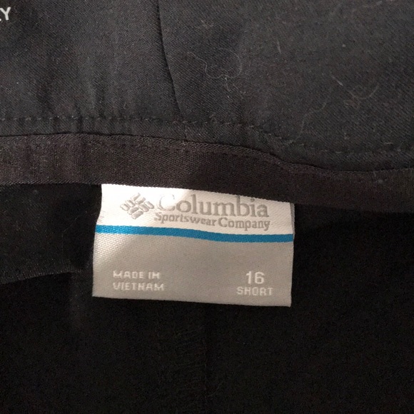 Sz16 - Short Black Columbia Trail Pants - Picture 3 of 4